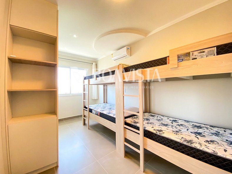 Apartamento em Bombas, com 02 suítes + 01 dormitório