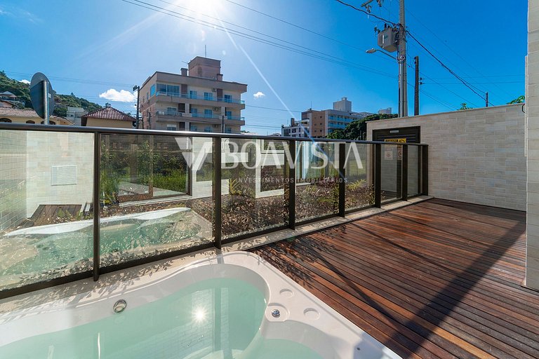 Apartment 3 suites with jacuzzi in the center of Bombinhas